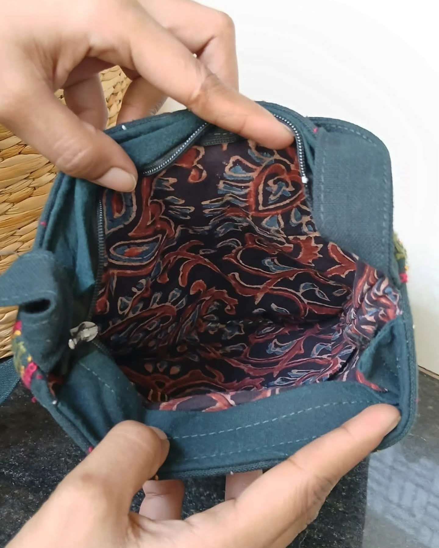 Dhebariya Rabari Embroidered Sling Bag – (DREB0003) - Image 3