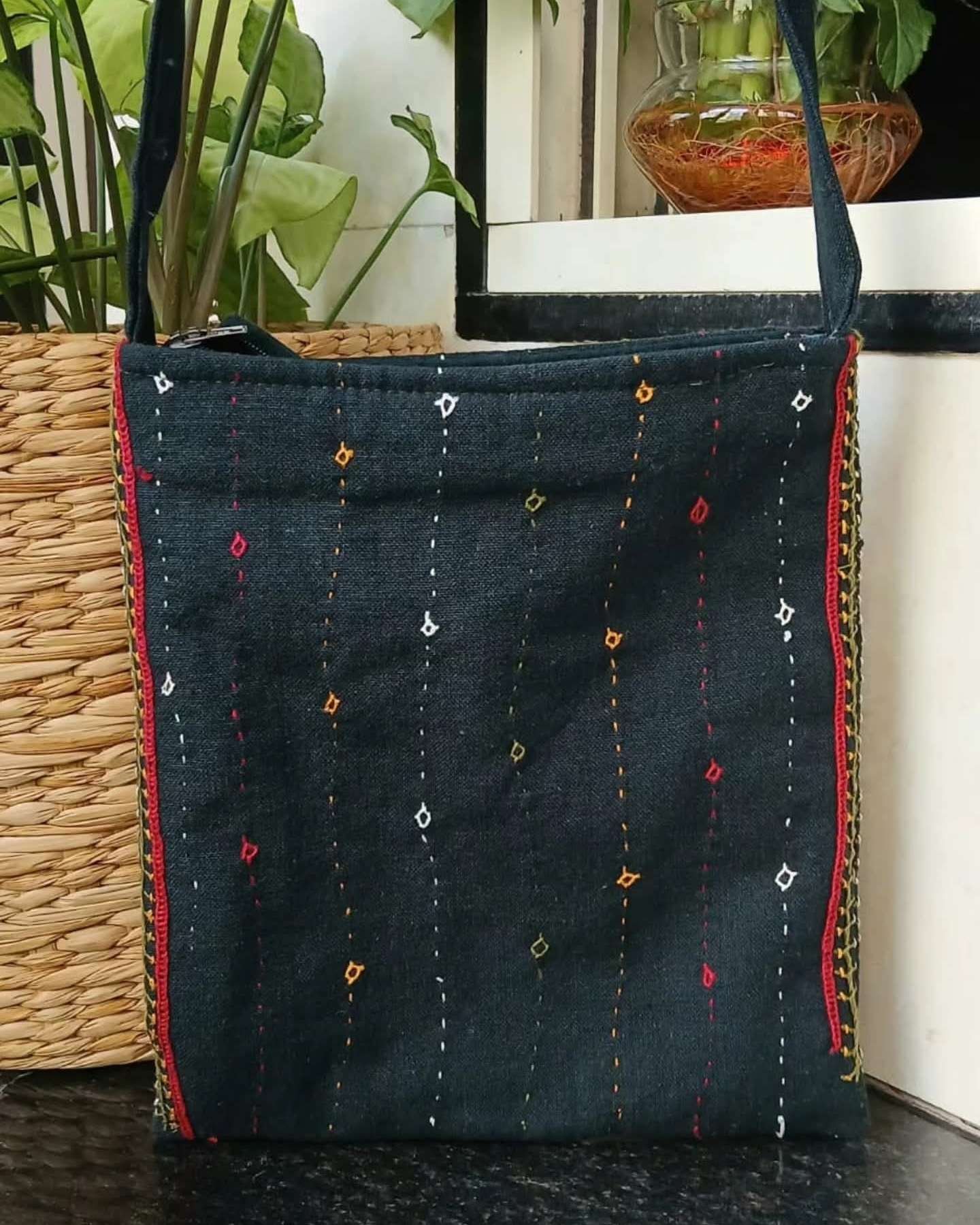 Dhebariya Rabari Embroidered Sling Bag – (DREB0003) - Image 5