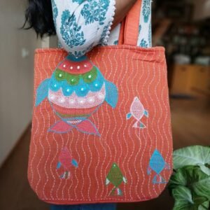 Orange Fish Motif Totebag - (OFMT0001)