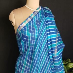 Hand tie-dye Leheriya on Kota Silk (HTKS0051)