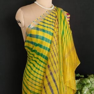 Hand tie-dye Leheriya on Kota Silk (HTKS0071)