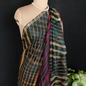 Hand tie-dye Leheriya on Kota Silk (HTKS0072)