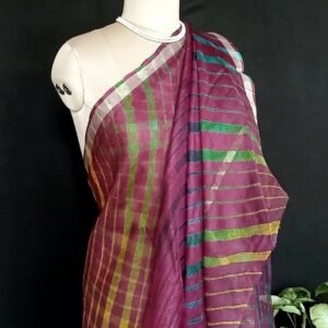 Hand tie-dye Leheriya on Kota Silk (HTKS0061)