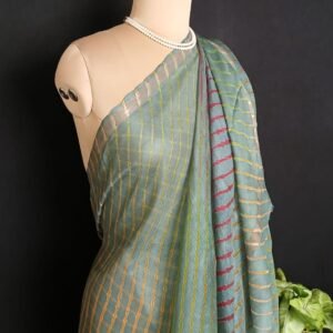 Hand tie-dye Leheriya on Kota Silk (HTKS0053)