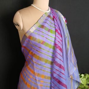 Hand tie-dye Leheriya on Kota Silk (HTKS0054)
