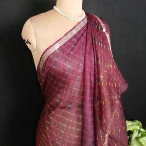 Hand tie-dye Leheriya on Kota Silk (HTKS0055)