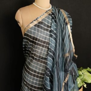 Hand tie-dye Leheriya on Kota Silk (HTKS0067)