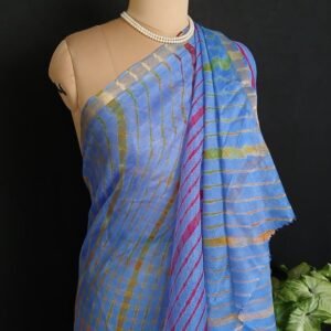 Hand tie-dye Leheriya on Kota Silk (HTKS0068)
