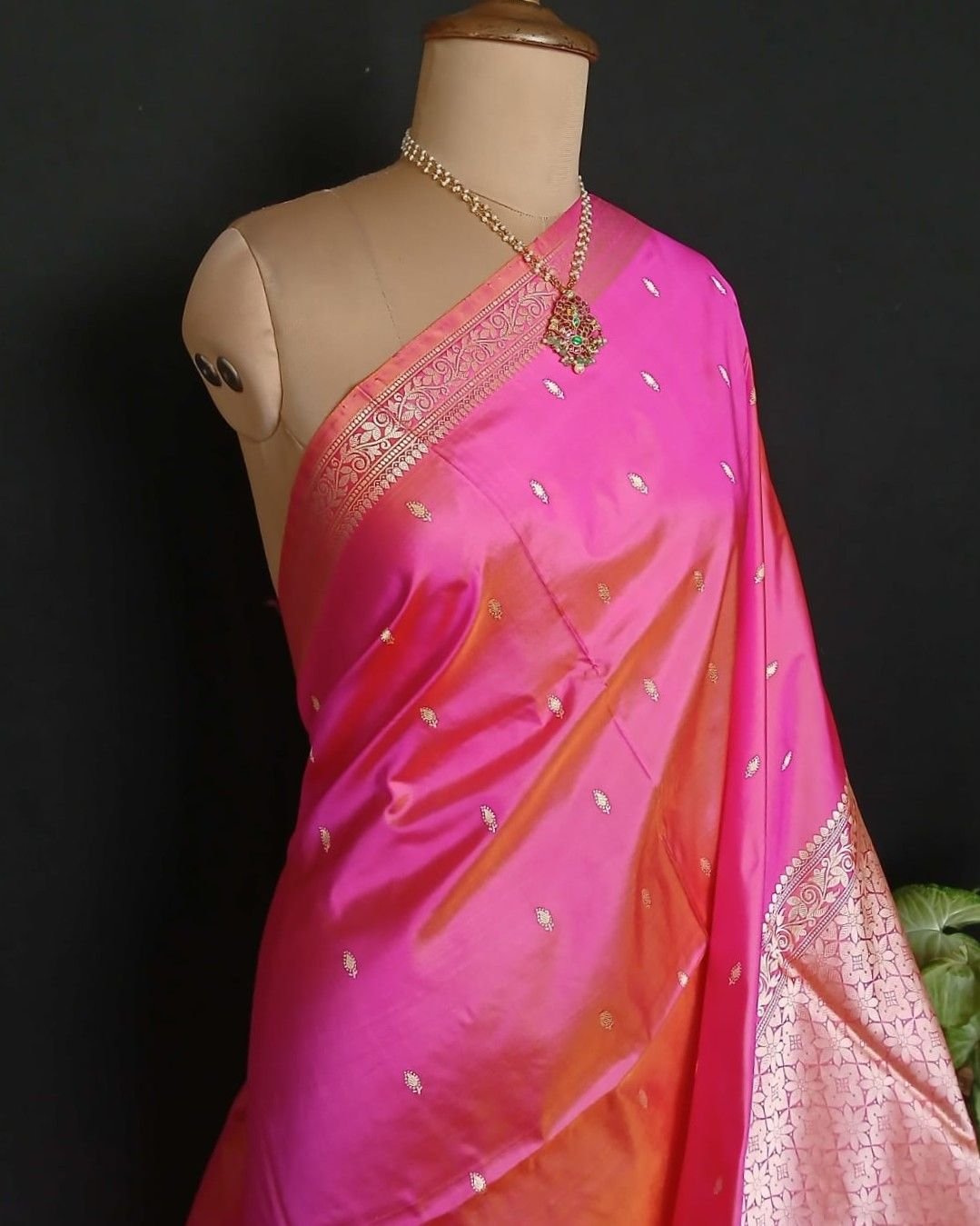 Banarasi No Zari Katan Silk Saree – (NZSS0026) - Image 2