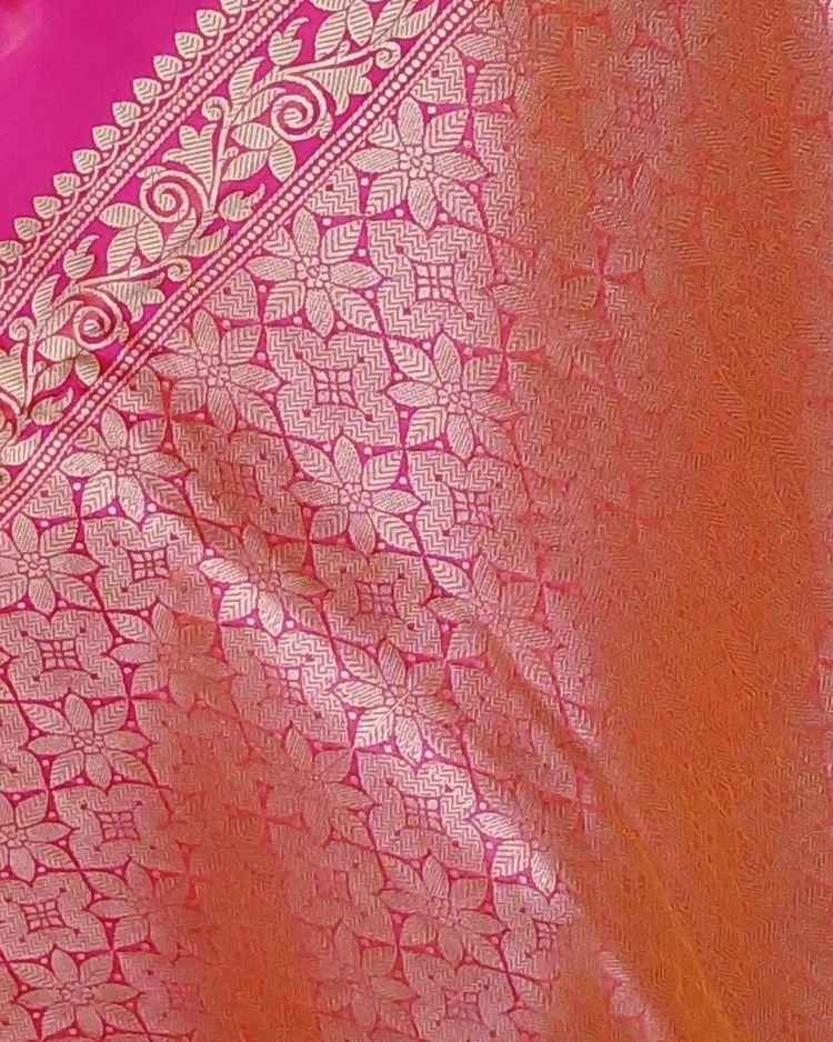 Banarasi No Zari Katan Silk Saree – (NZSS0026) - Image 4
