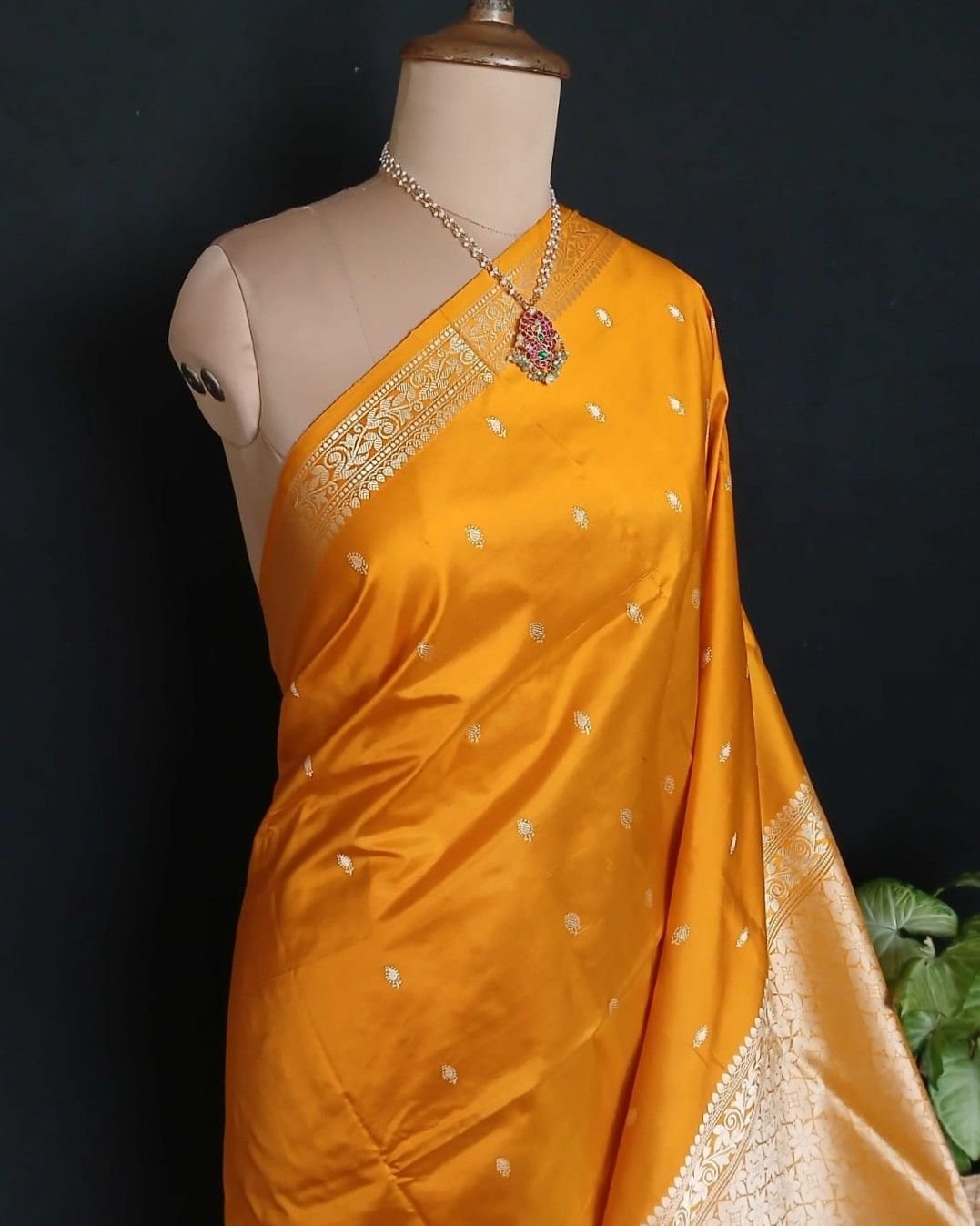 Banarasi No Zari Katan Silk Saree – (NZSS0027) - Image 6