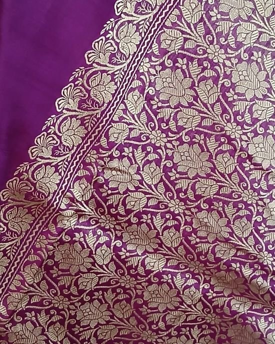Banarasi No Zari Katan Silk Saree – (NZSS0028) - Image 4