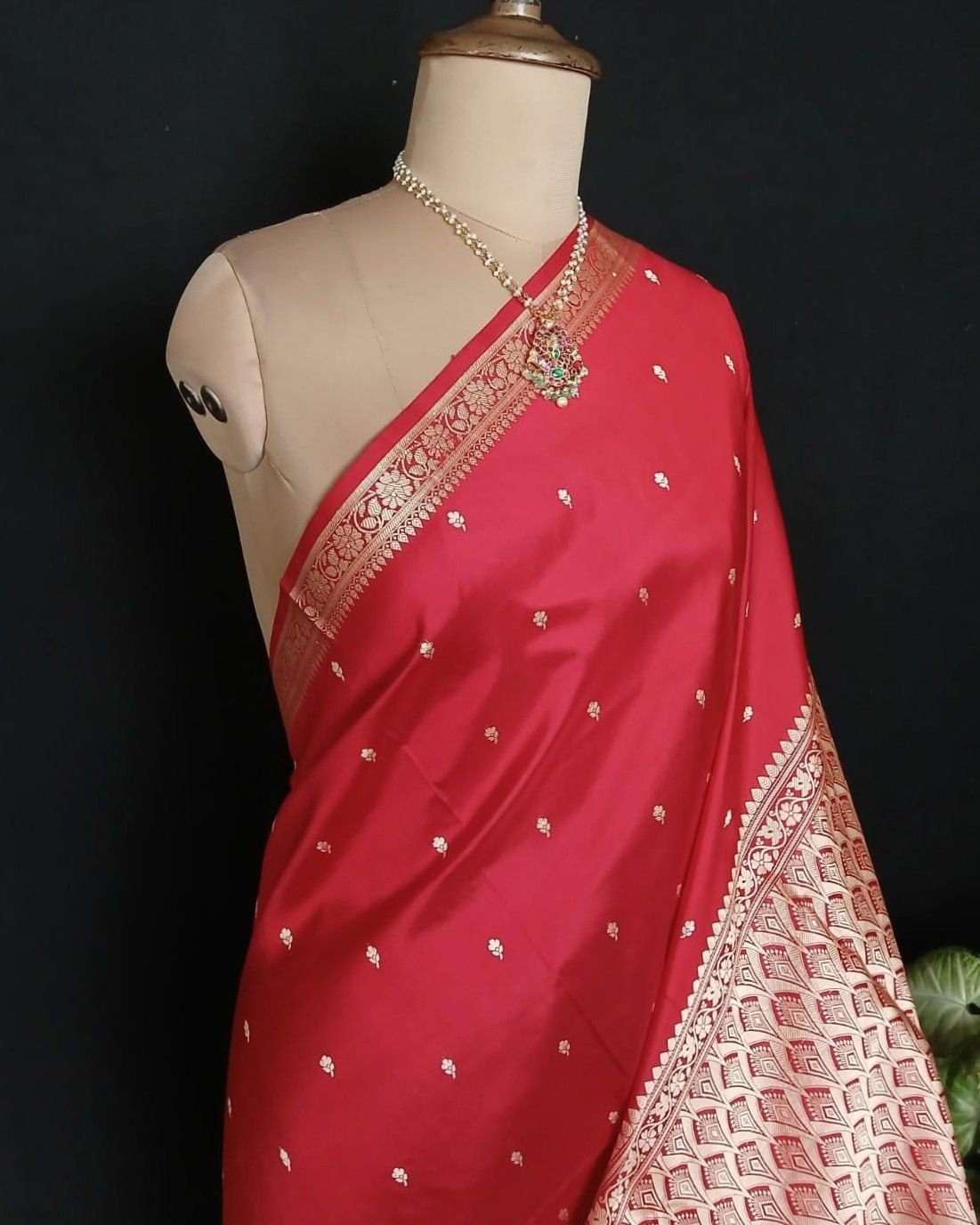 Banarasi No Zari Katan Silk Saree – (NZSS0025) - Image 2