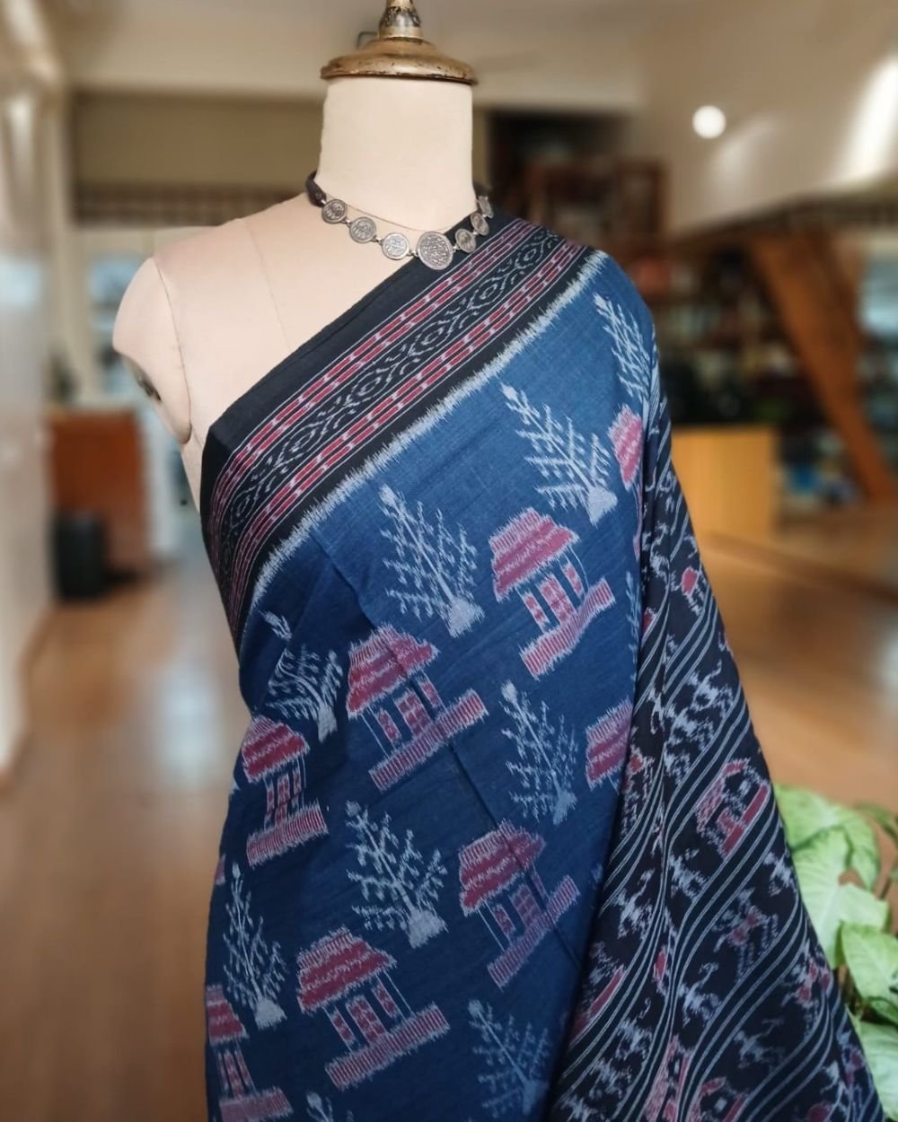 Nuapatna Single Ikat Saree - (NSIS0016) - Image 3