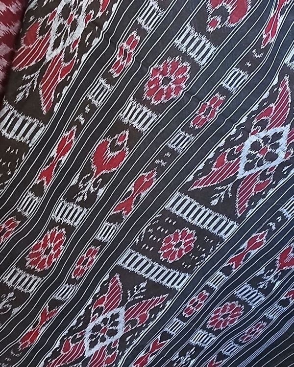 Nuapatna Single Ikat Saree - (NSIS0015) - Image 5