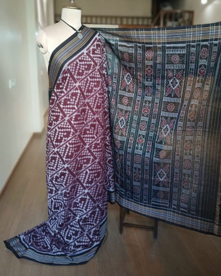Nuapatna Single Ikat Saree - (NSIS0015) - Image 2