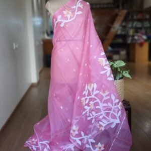 Handweave Jamdani Silk Saree – (SJMS1147)