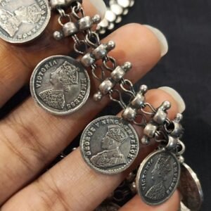 Vintage-Style Silver Coin Necklace - (VSSN0001)