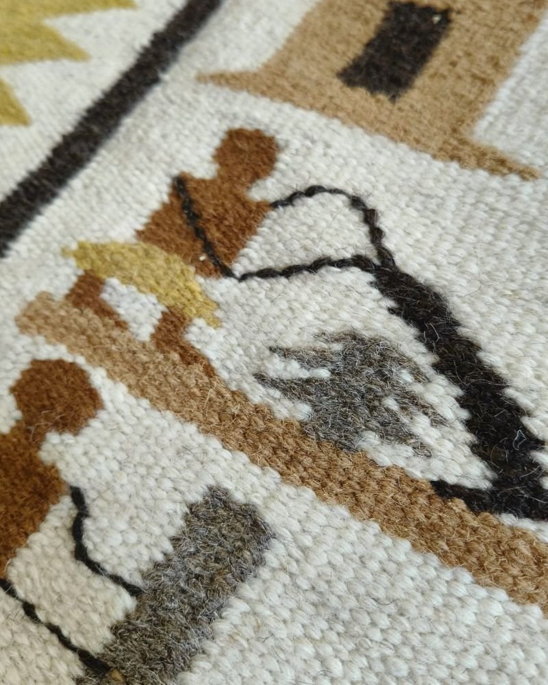 Kharad Dhurrie from Kutch with Desert Lifestyle Storytelling - (KDKM0002) - Image 4