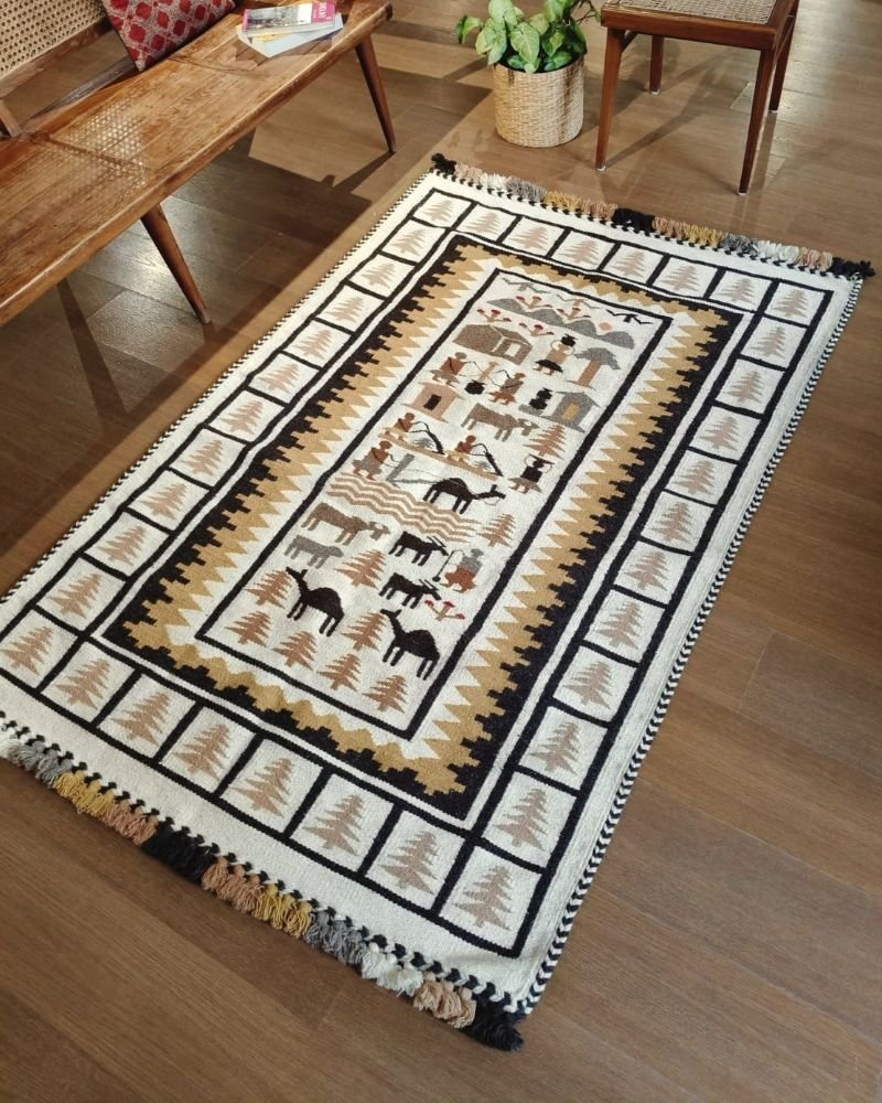 Kharad Dhurrie from Kutch with Desert Lifestyle Storytelling - (KDKM0002)