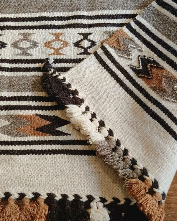 Kharad Dhurrie from Kutch with Geometric Motifs- (KDKM0001) - Image 5