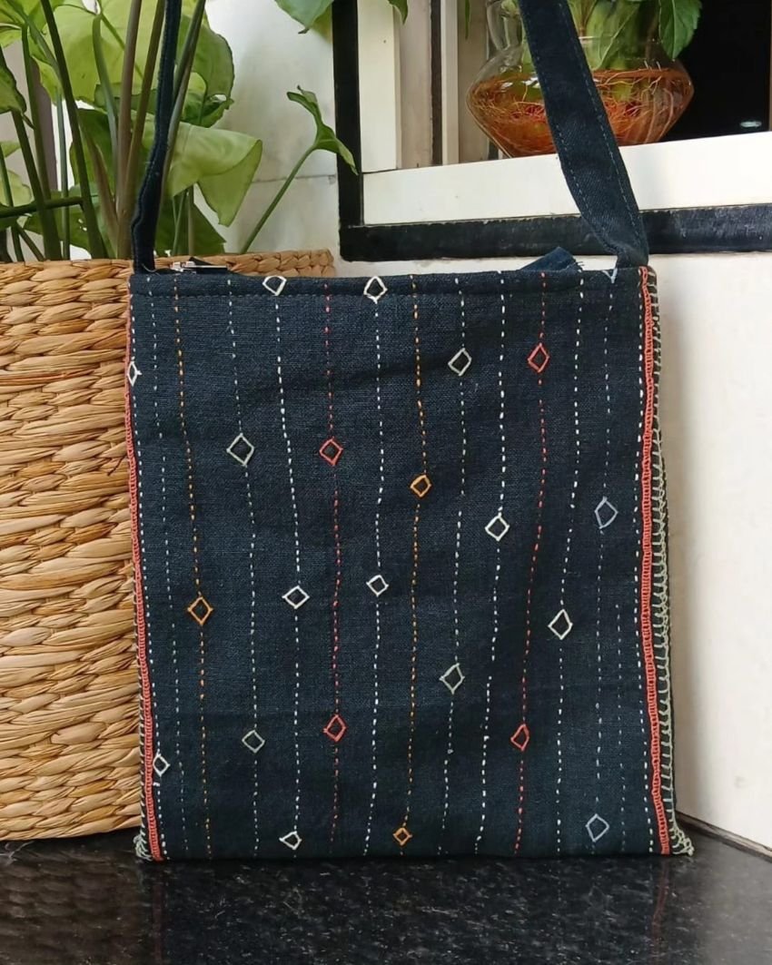 Dhebariya Rabari Embroidered Sling Bag – (DREB0004) - Image 5