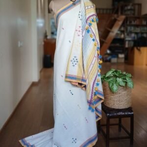 Mirrorwork Bhujodi Handweave in Soft Cotton – (BHUJ1048)