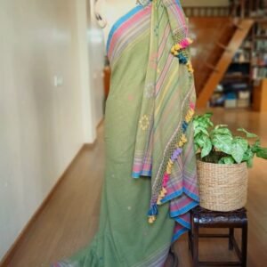 Bhujodi Saree handwoven in Kala Cotton – (BHUJ1028)