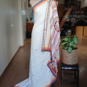 Bhujodi Saree handwoven in Kala Cotton – (BHUJ1031)