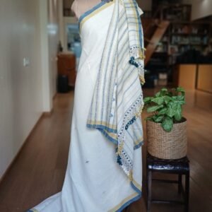 Bhujodi Saree handwoven in Kala Cotton – (BHUJ1034)