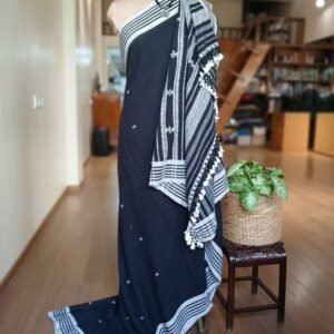 Bhujodi Saree handwoven in Kala Cotton – (BHUJ1041)