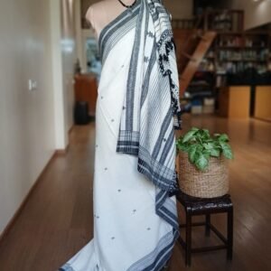 Bhujodi Saree handwoven in Kala Cotton – (BHUJ1042)