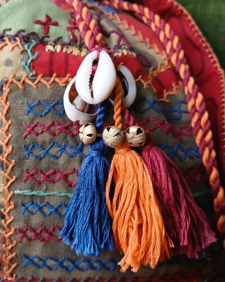 Patchwork Embroidered Drawstring Bag - (PEDB0014) - Image 4