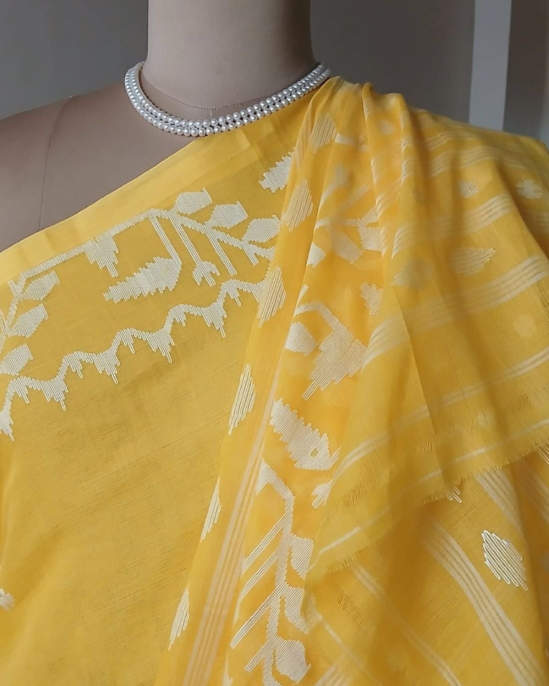Soft Cotton Jamdani Handweave from Phulia – (JCHS1009)