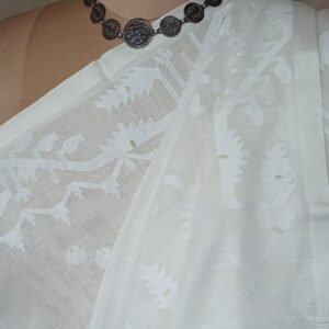 Soft Cotton Jamdani Handweave from Phulia  – (JCHS1020)