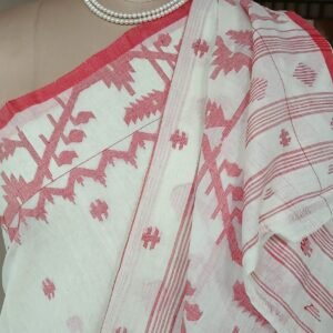 Soft Cotton Jamdani Handweave from Phulia  – (JCHS1013)