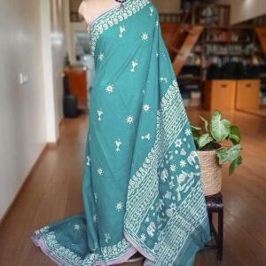 Kantha Hand Embroidery on Begumpuri Cotton  – (KNCS1072)