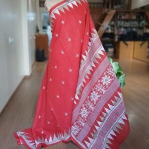 Cotton Kantha Saree from Santiniketan – (KNCS1068)