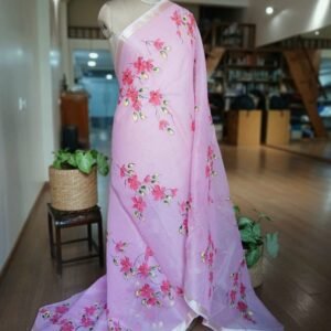 Handpainted Saree on Kota Doria – (HPKD0020)