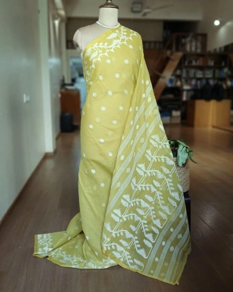 Soft Cotton Jamdani Handweave from Phulia – (JCHS1014)