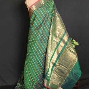 Silk-Cotton Kanchi Handweave with Zari - (SCHZ0021)