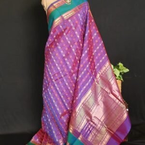 Silk-Cotton Kanchi Handweave with Zari - (SCHZ0025)