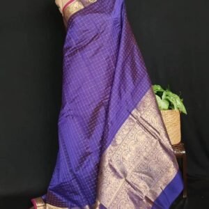 Silk-Cotton Kanchi Handweave with Zari - (SCHZ0019)