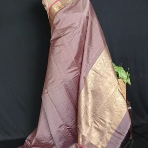 Silk-Cotton Kanchi Handweave with Zari - (SCHZ0020)