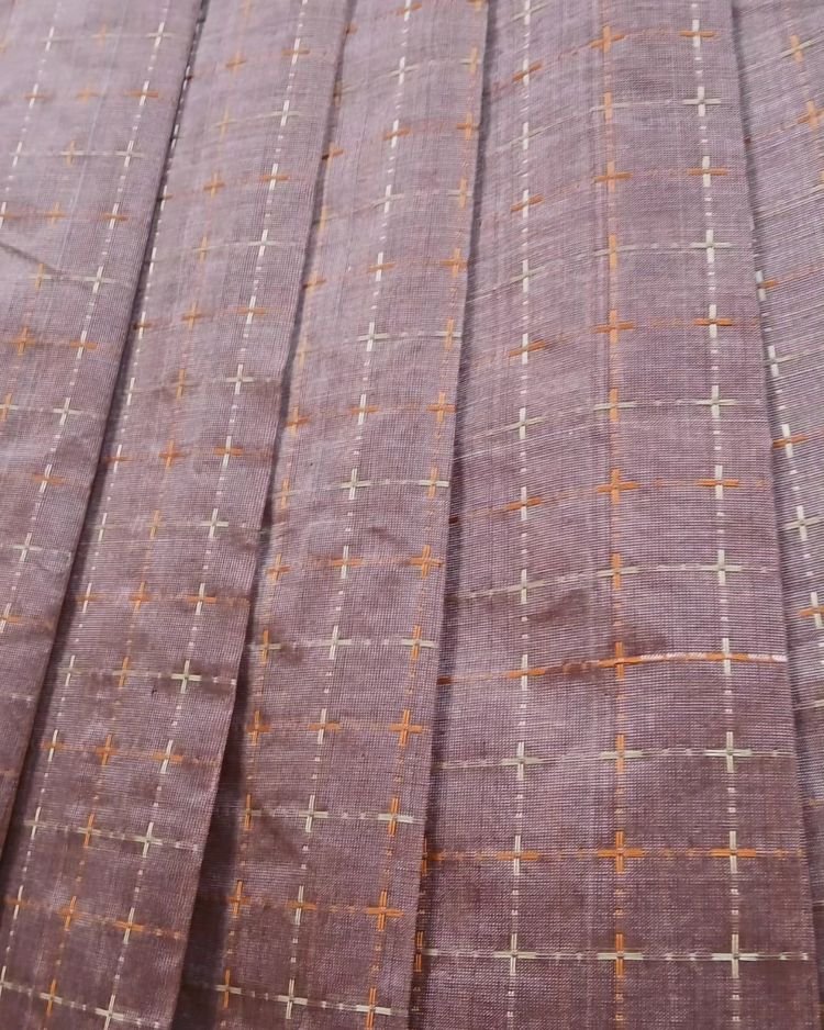 Silk-Cotton Kanchi Handweave with Zari - (SCHZ0020) - Image 4