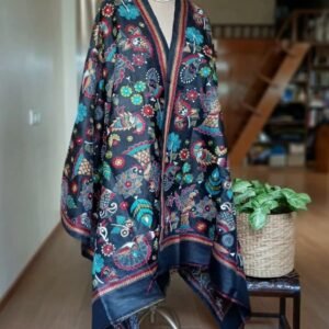 Pure Silk Kantha Dupatta from Santiniketan – (KSDS1011)