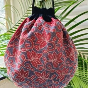 Tussar Silk Kantha Batua - (TSKB0004)