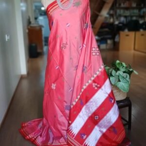 Kasuti Hand Embroidered Silk Saree - (KHES0001)