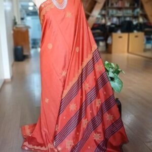 Kasuti Hand Embroidered Silk Saree - (KHES0002)