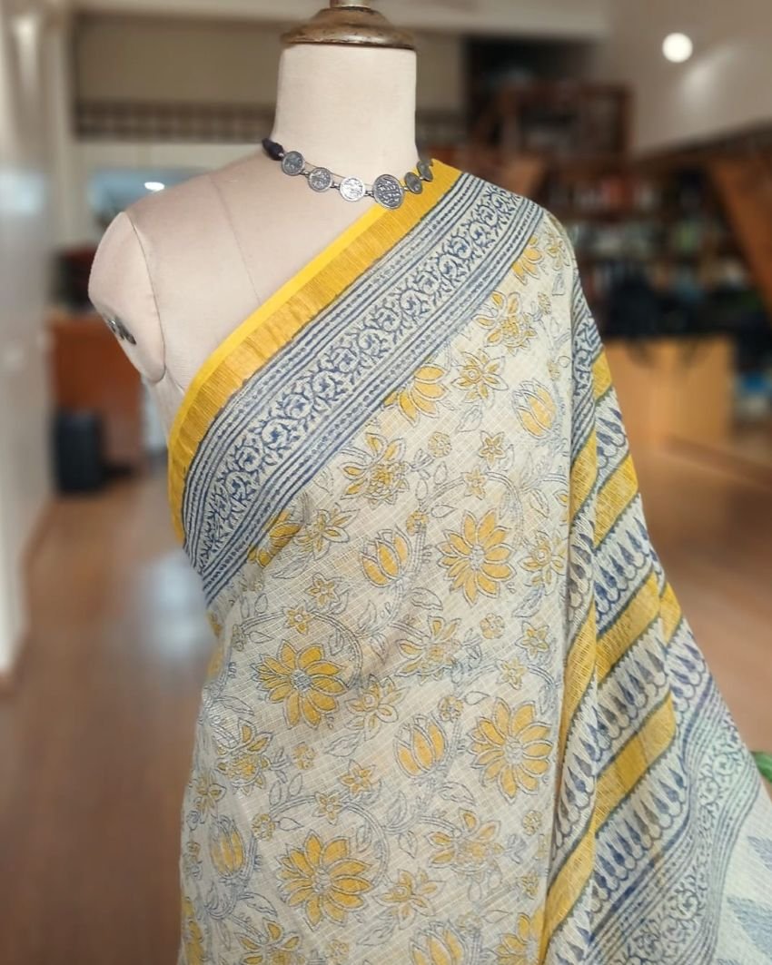 Kota Doria Cotton Saree – (KDCS1053) - Image 6